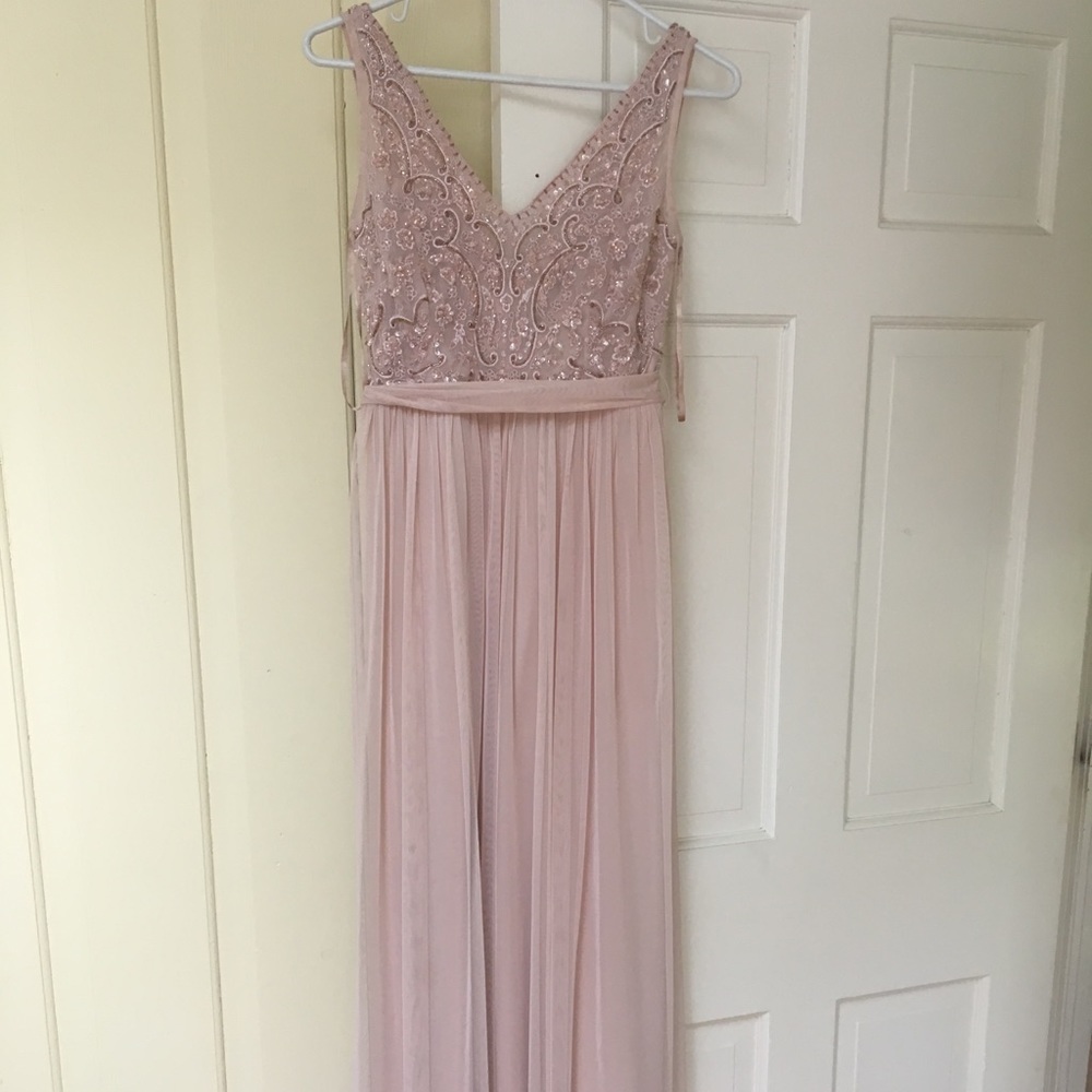 Adrianna Papell Orlene Dress-blush